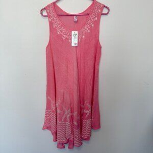 India Boutique Light Pink Sleeveless Scoop Neck Dress NWT